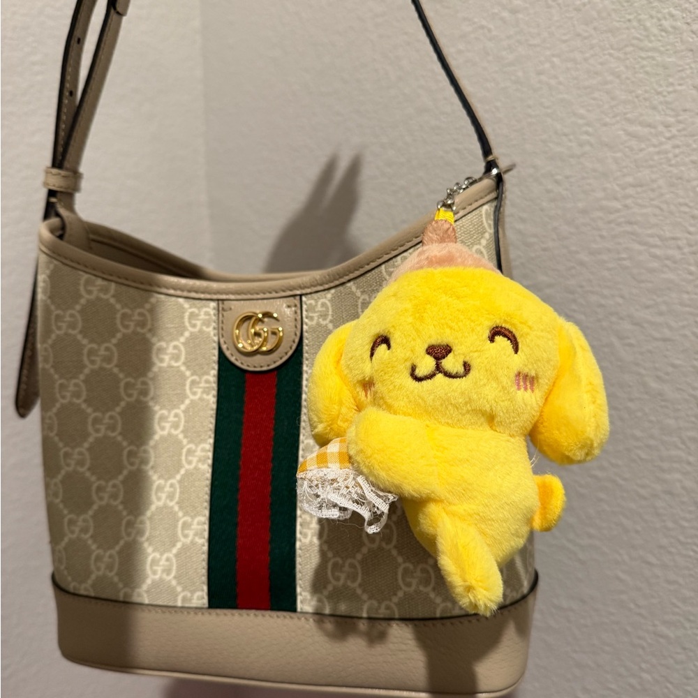 Sleeping Pompompurin Plush Keychain